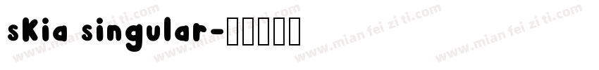 skia singular字体转换